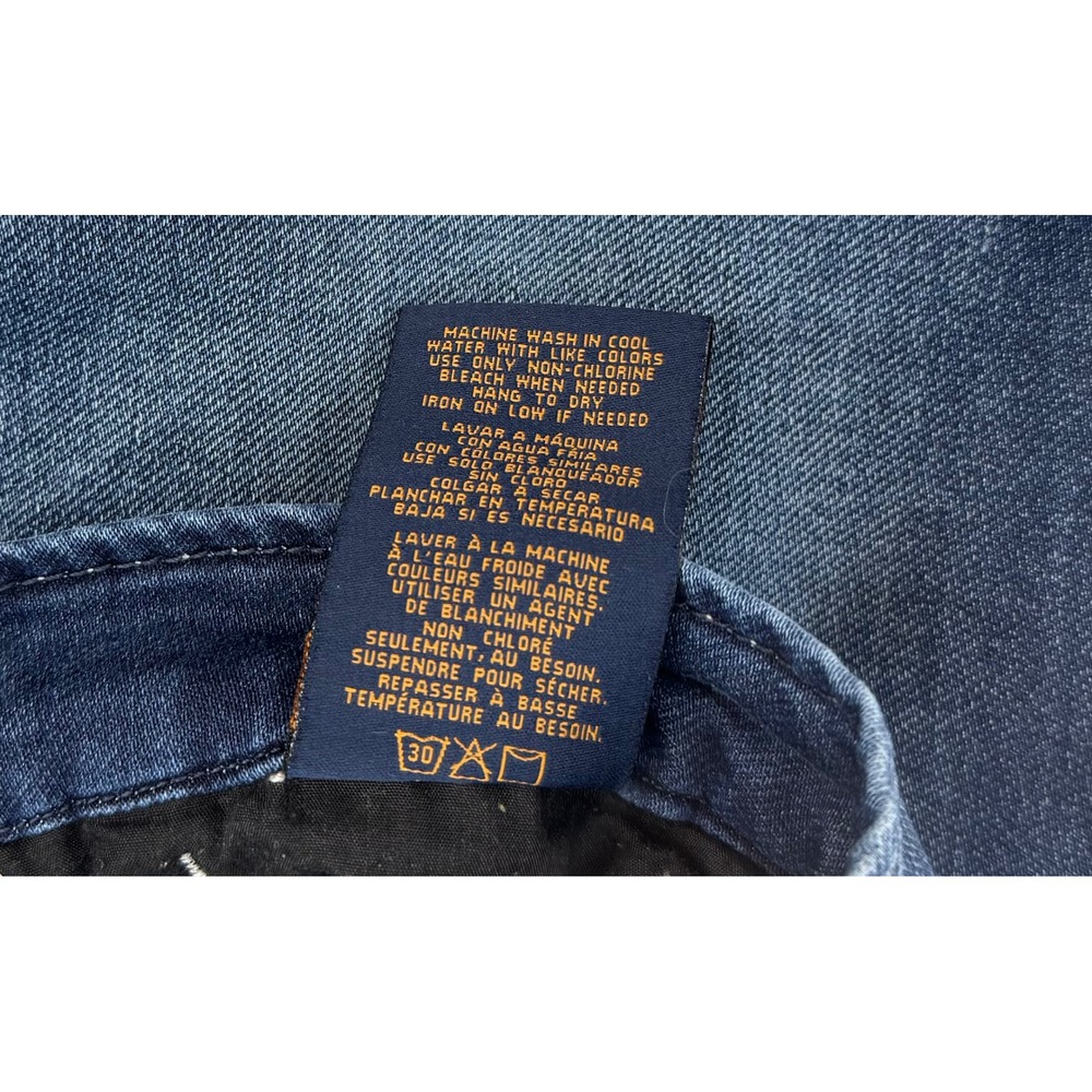 Seven7 Skinny Easy Fit Jeans Womens 10 Medium Wash Blue Denim Stretch Mid Rise - Picture 8 of 10